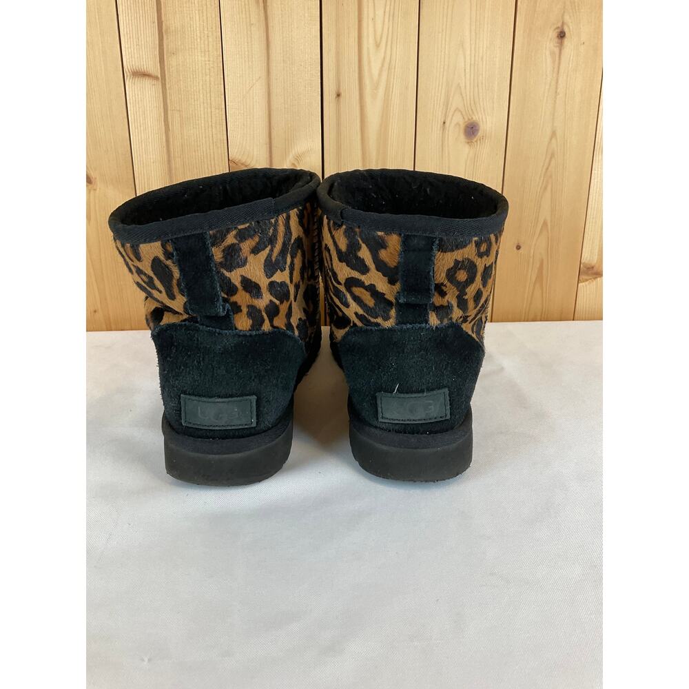 Ugg Women's Classic Mini Panther Print Boot, Brown/Black - Women's size 9 - Picture 4 of 10